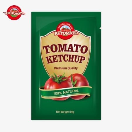 Sacchetti di ketchup da 50 g premium dalla Cina certificati da ISO HACCP e FDA disponibili a prezzi di fabbrica