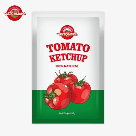 Cina Fabbrica Diretta OEM Premium 50g Piccolo Sacchetto Ketchup Prezzo Fabbrica Vendite Dirette