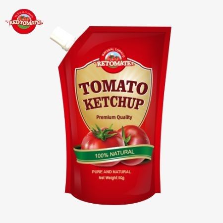 ISO Sachet Ketchup 56g Sapore naturale puro in linea con gli standard di produzione internazionali