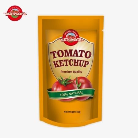Fabbrica originale ISO Sachet Ketchup 56g Offre puro sapore naturale dolce e acido