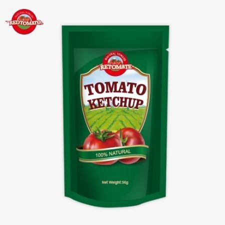 Il Ketchup Sachet di fabbrica certificato ISO, 56 g, offre un puro e naturale sapore dolce e acido
