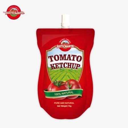 70g di ketchup con sapore naturale conveniente e di livello internazionale è disponibile a prezzo di fabbrica