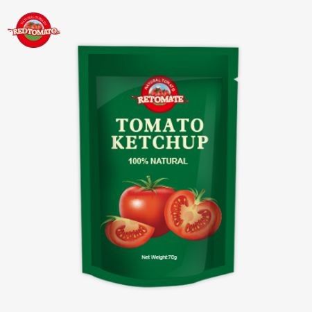 70 grammi di ketchup con un sapore puro e naturale è a prezzo di fabbrica e soddisfa gli standard internazionali