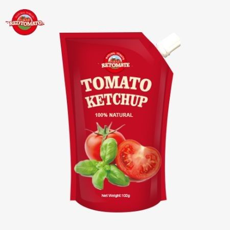 OEM Cina Prezzo di fabbrica Salsa di immersione Borsa Ketchup 100g Dolce Acido Puro Condimento Naturale