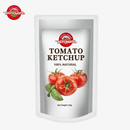 OEM Cina Prezzo di fabbrica 100g Sachet naturale dolce e acido Ketchup Sacco di salsa di immersione