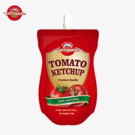 OEM Cina Prezzo di fabbrica 100g Ketchup naturale dolce e acido Sacchetto di salsa a base di salsa