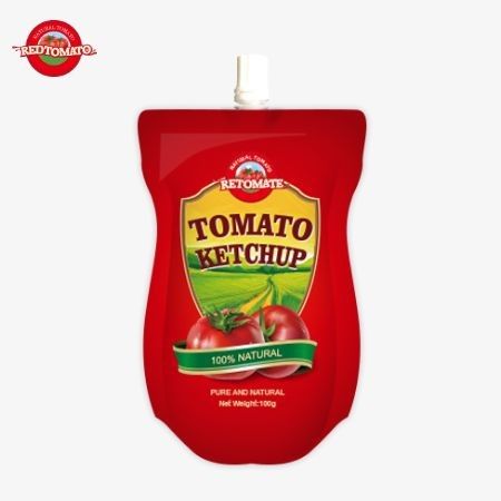 OEM Cina Prezzo di fabbrica 100g Sachet di ketchup naturale dolce e acido Standard HACCP