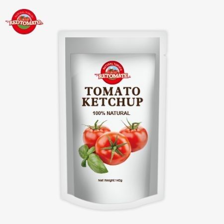 Produciamo sacchetti di ketchup da 140 grammi che soddisfano gli standard internazionali e sono disponibili a prezzi di fabbrica.