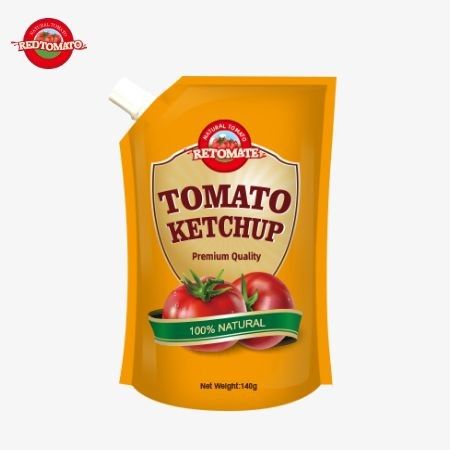 Produciamo convenienti sacchetti di ketchup da 140 grammi che rispettano gli standard internazionali e sono offerti a prezzi di fabbrica