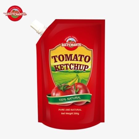 OEM 200g Sachet Ketchup con puro sapore naturale, perfetto per il prezzo di fabbrica della Cina