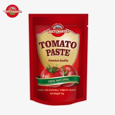 Redtomato Brand 70g Premium Double Concentrated Tomato Paste Bag - Ricco Sapore Confortevole Design Stand-Up