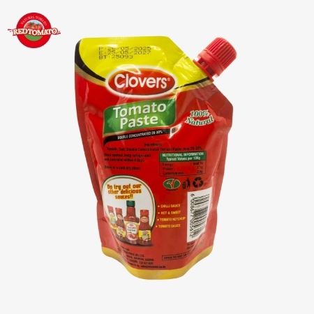 Chiodi di garofano 340g Sachet con beccuccio stand-up Passata di pomodoro doppiamente concentrata Brix 28–30% Personalizzabile Con La Stessa Qualità