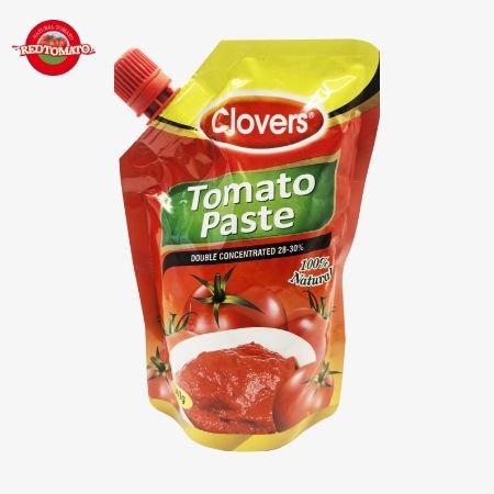 Chiodi di garofano 340g Sachet con beccuccio stand-up Passata di pomodoro doppiamente concentrata Brix 28–30% Personalizzabile Con La Stessa Qualità