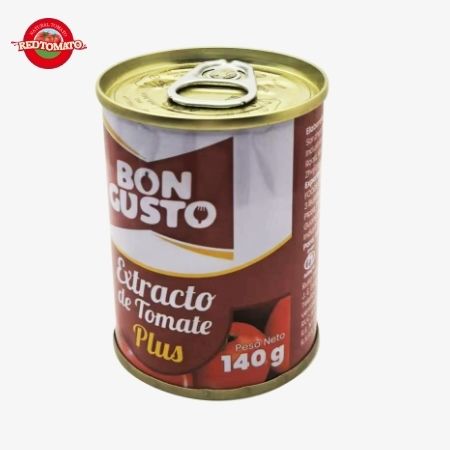 Pasta di pomodoro in scatola BONCUSTO Brand 140g Brix 22-24% Fornire Brand e Design del packaging