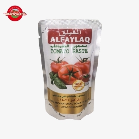 ALFAYLAQ Marca 70g Sachet Stand Up Tomato Paste Concentrata a Brix 22 ∼ 24%