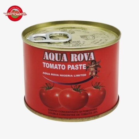 70g AQUA ROVA Passata di pomodoro in scatola con Brix 28–30% Fornire marchio e design del packaging