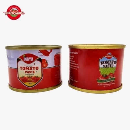 70g Canned Tomato Paste With Brix 28–30% Provide Brand And Packaging Design
