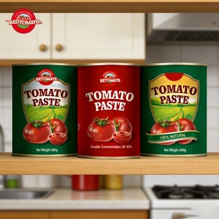 Fabbrica cinese ha prodotto 400g di pasta di pomodori in scatola... doppia concentrazione, facile apertura del coperchio e prezzo all'ingrosso di fabbrica.