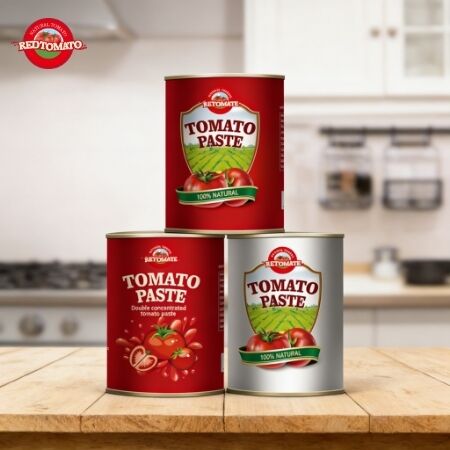 Concentrato di pomodoro in lattina premium da 1000g con 28-30% di Brix e certificazioni ISO, HACCP, BRC, FDA