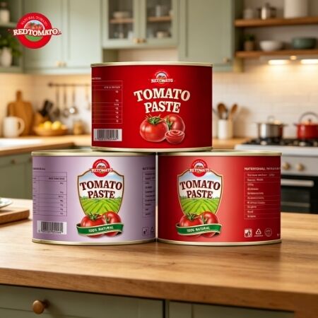 Halal Certified 2200g Pasta di pomodori in scatola con 28-30% di Brix per la cucina africana musulmana