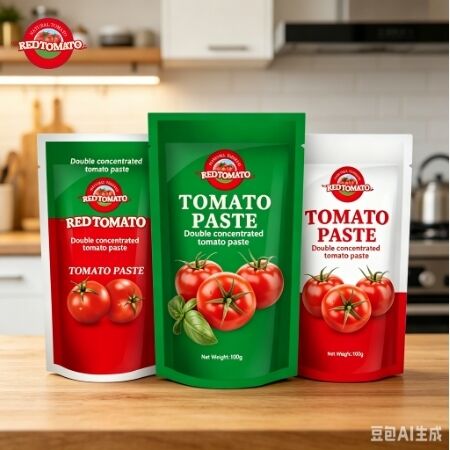 Passata di Pomodoro Stand Up Bustina da 100g con Tripla Concentrazione e Certificazione ISO, HACCP, BRC, FDA