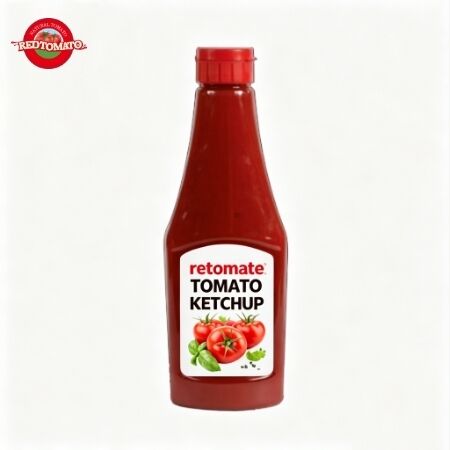 340g di ketchup di gusto acido e dolce - condimento certificato ISO per ogni pasto