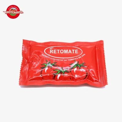 36 g di pasta di pomodori in sacchetto piatto doppiamente concentrata per una conservazione conveniente
