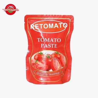 Pasta di pomodori acidi e dolci in sacchetto 140g 30%-100% di purezza