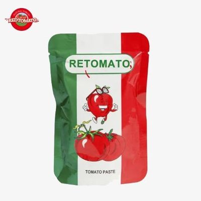 Certificato FDA Triple Concentrated Tomato Paste 200g In Stand Up Sachet