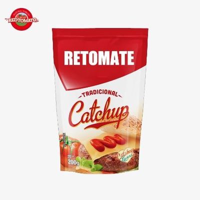 Fabbrica Produce OEM Sachet Ketchup 200g Condimento Per Burger E Sandwich Prezzo di Fabbrica
