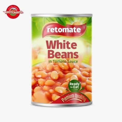 800g di Fagioli Bianchi in scatola Sapore naturale puro Sapore salato Certificato ISO
