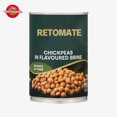 Deliziosi e salati cibi in scatola Fagioli 400g Nutritivi piselli di pollo in salamoia