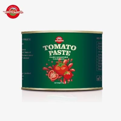 70 g Capo facile da aprire Concentrato di pasta di pomodoro in scatola per un'esperienza facile da usare