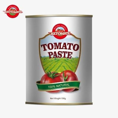 La pasta di pomodori in scatola da 198 g rispetta gli standard ISO HACCP e BRC e la FDA.