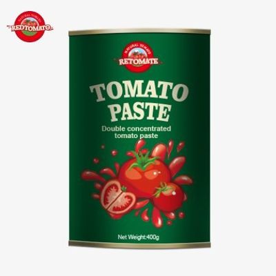 400g di pasta di pomodoro è certificata conforme alle norme ISO HACCP BRC e FDA
