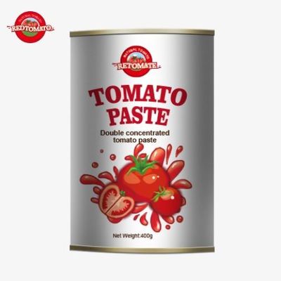 Norme di produzione certificate dalle linee guida ISO 400 g pasta di pomodori in scatola