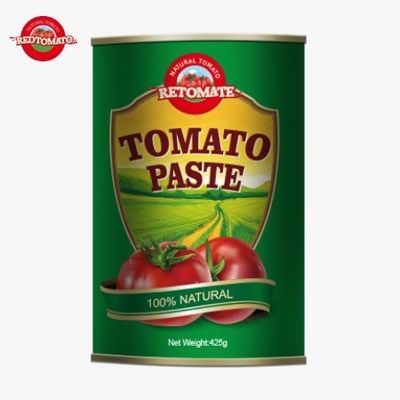 La pasta di pomodori in scatola da 425 g è conforme agli standard globali stabiliti dalla ISO HACCP BRC e dalla FDA