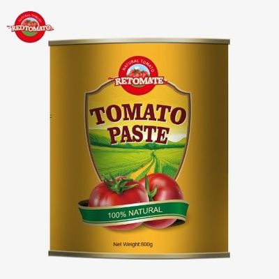 La nostra pasta di pomodori in scatola da 800 grammi soddisfa gli standard internazionali ISO HACCP BRC e FDA