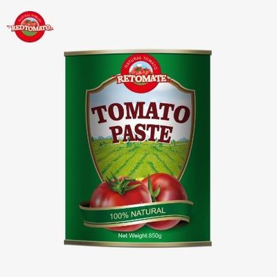 Cibo cinese doppio concentrato senza additivi delizioso facile da aprire 850g pasta di pomodori in scatola