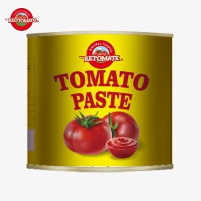 4500g di pasta di pomodoro in scatola soddisfa sia gli standard ISO HACCP e BRC che gli standard di produzione della FDA