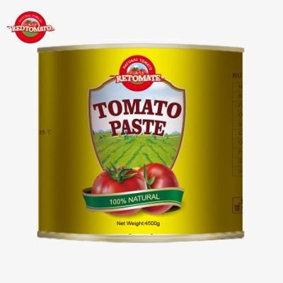 Nuovo per il 2024: Introduzione di 4,5 kg di pasta di pomodoro organico facile da aprire e asettico con una doppia concentrazione di 28-30% di Brix