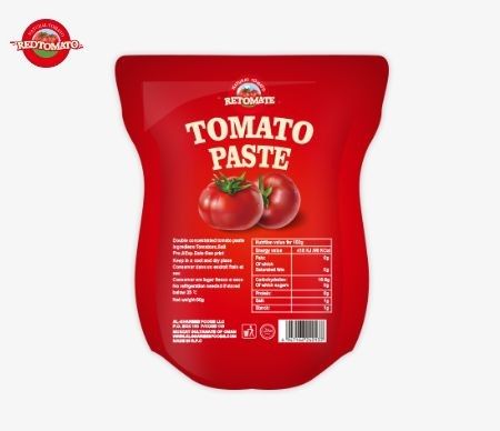 Paste di pomodori in sachet 50g 56g 70g Paste di pomodori in sachet stand up all'ingrosso senza additivi 100 Purezza per cuoco