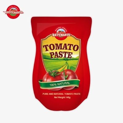 140 g di pasta di pomodori acidi e dolci, disponibile in livelli di purezza dal 22% al 30%