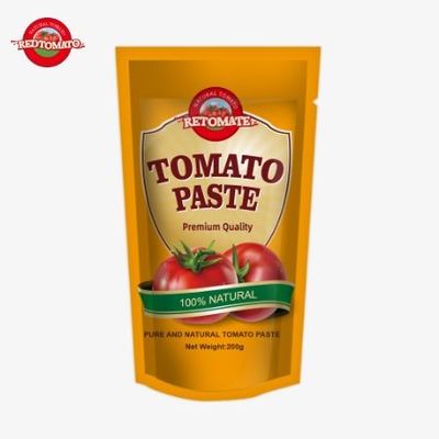 Certificazione FDA per 200 g di pasta di pomodoro triplo concentrato in bustina