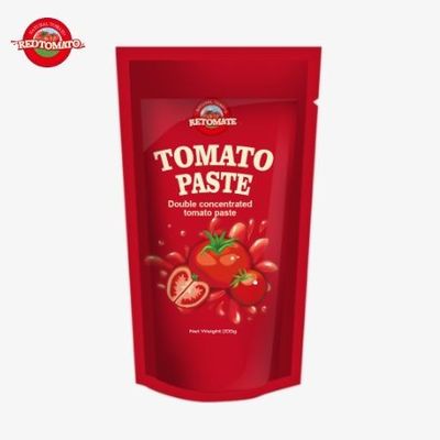 Il sacchetto di pasta di pomodoro da 200 g è conforme agli standard ISO HACCP e BRC, garantendo la conformità dei prezzi di fabbrica
