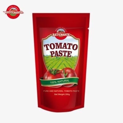 Il sacchetto di pasta di pomodori da 200 g soddisfa gli standard ISO HACCP e BRC garantendo la conformità con i prezzi di fabbrica