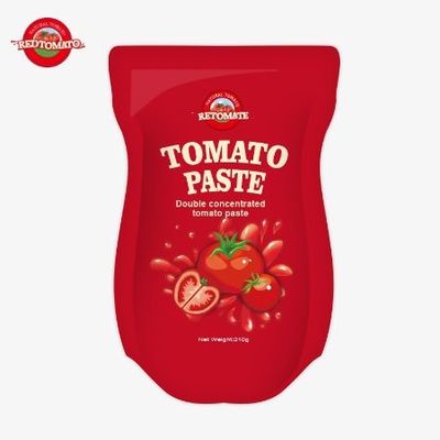 Il sacchetto di pasta di pomodoro da 210 g soddisfa gli standard di produzione ISO HACCP BRC e FDA