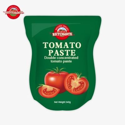 La borsa da 340 grammi di pasta di pomodoro rosso è comoda e deliziosa
