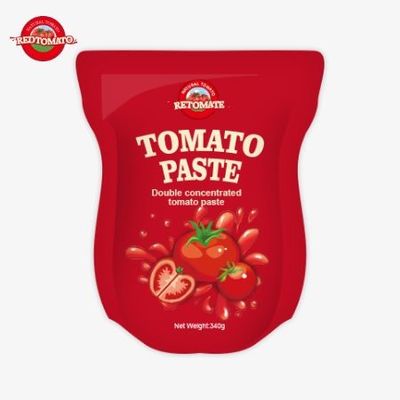 Il sacchetto di pasta di pomodori da 340 g è conforme agli standard ISO HACCP e BRC per i prezzi di fabbrica