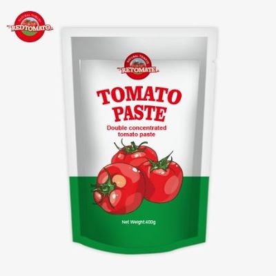 400 g di pasta di pomodori in sacchetto, conveniente, gustosa, 30%-100% di purezza